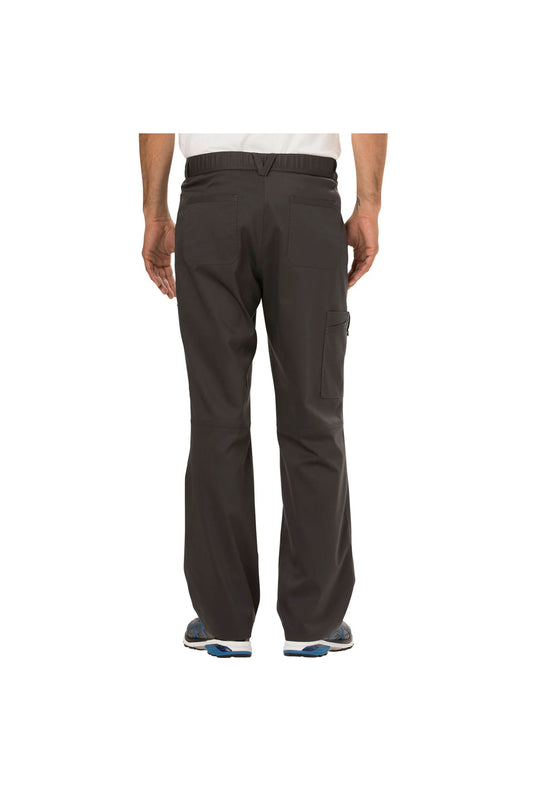 Cherokee Men's WW Revolution Fly Front Drawstring Cargo Pant - Pewter