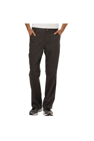 Cherokee Men's WW Revolution Fly Front Drawstring Cargo Pant - Pewter