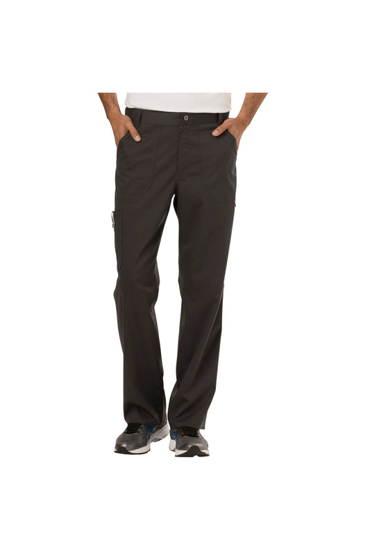 Cherokee Men's WW Revolution Fly Front Drawstring Cargo Pant - Pewter