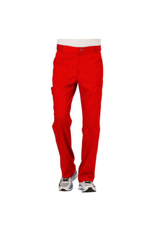Cherokee Men's WW Revolution Fly Front Drawstring Cargo Pant - Red