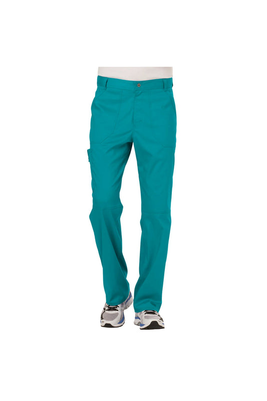 Cherokee Men's WW Revolution Fly Front Drawstring Cargo Pant - Teal Blue