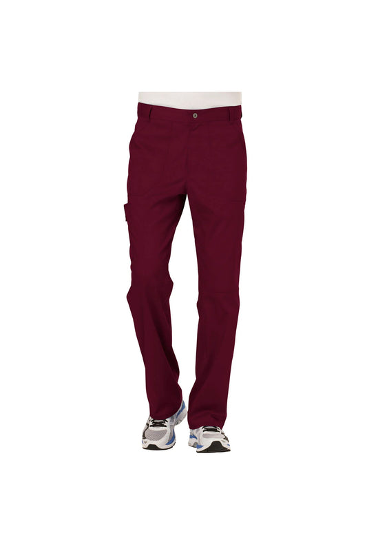 Cherokee Men's WW Revolution Fly Front Drawstring Cargo Pant - Wine