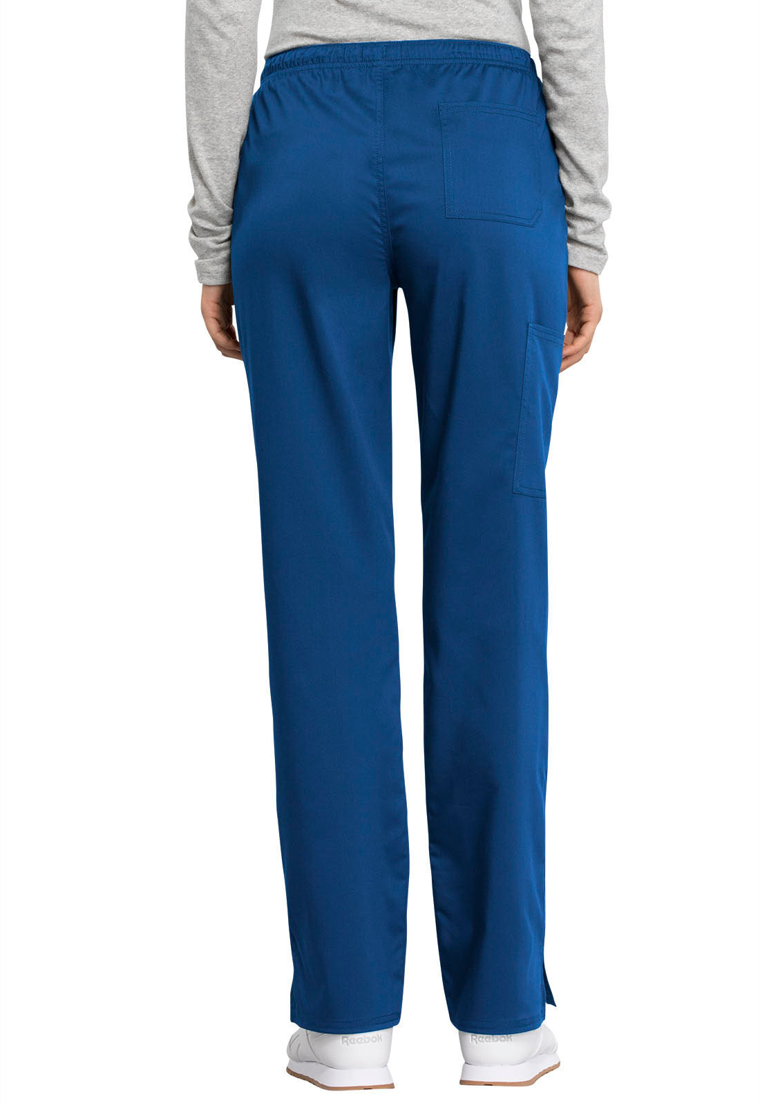 Mid Rise Straight Leg Drawstring Pant - Royal