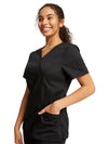 Cherokee Womens' WW Revolution Mock Wrap Top - Black