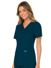 Cherokee Womens' WW Revolution Mock Wrap Top - Caribbean Blue