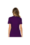 Cherokee Womens' WW Revolution Mock Wrap Top - Eggplant
