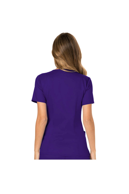 Cherokee Womens' WW Revolution Mock Wrap Top - Grape