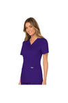 Cherokee Womens' WW Revolution Mock Wrap Top - Grape