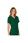 Cherokee Womens' WW Revolution Mock Wrap Top - Hunter Green
