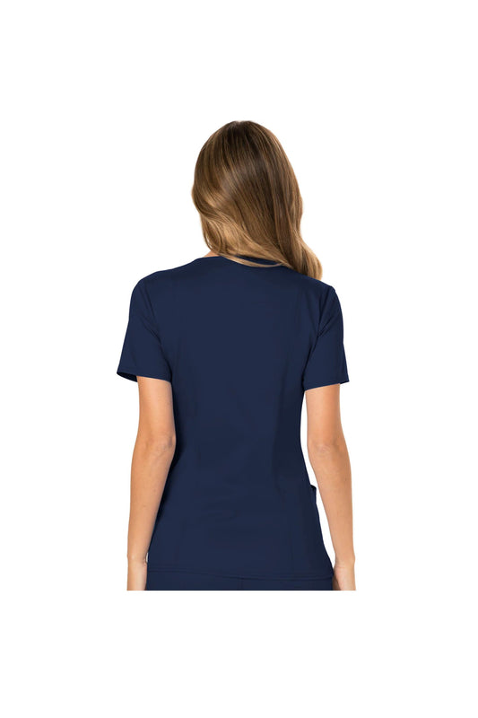 Cherokee Womens' WW Revolution Mock Wrap Top - Navy