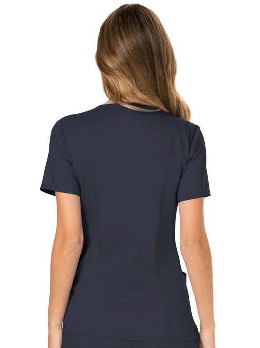 Cherokee Womens' WW Revolution Mock Wrap Top - Pewter