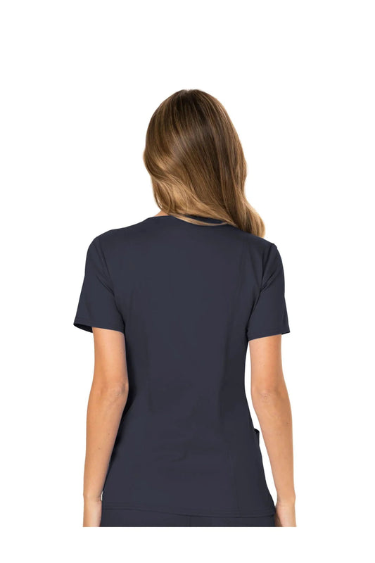 Cherokee Womens' WW Revolution Mock Wrap Top - Pewter