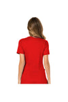 Cherokee Womens' WW Revolution Mock Wrap Top - Red
