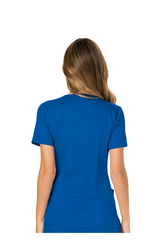 Cherokee Womens' WW Revolution Mock Wrap Top - Royal