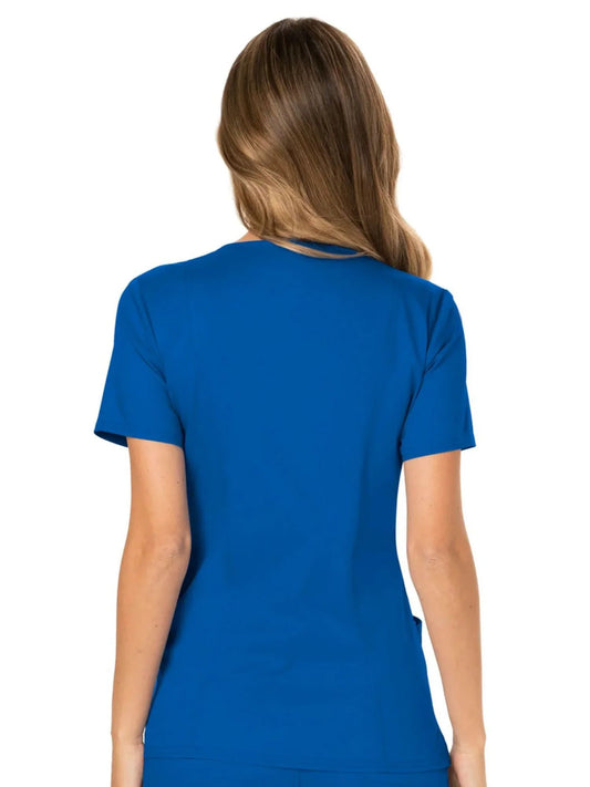Cherokee Womens' WW Revolution Mock Wrap Top - Royal