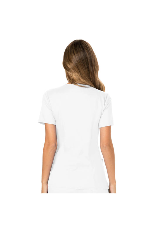 Cherokee Womens' WW Revolution Mock Wrap Top - White
