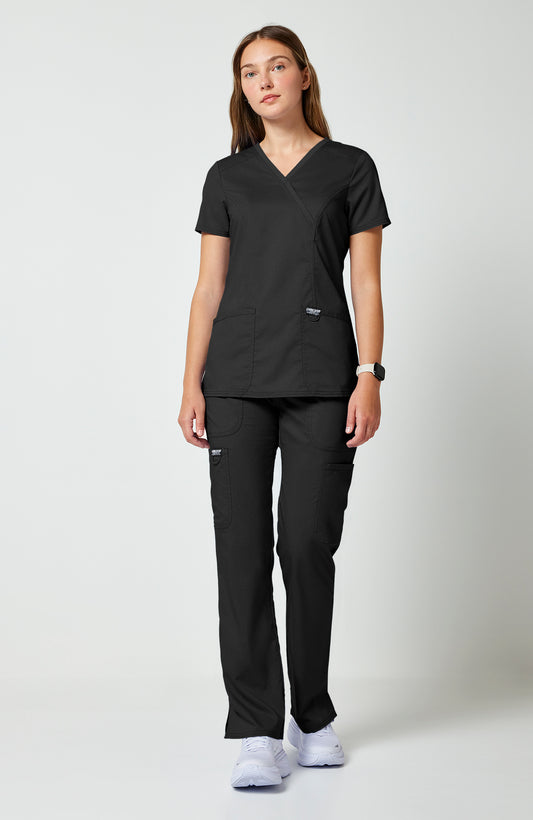 Cherokee Womens' WW Revolution Mock Wrap Top