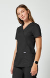 Cherokee Womens' WW Revolution Mock Wrap Top