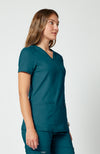 Cherokee Womens' WW Revolution Mock Wrap Top
