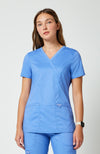 Cherokee Womens' WW Revolution Mock Wrap Top