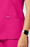 Cherokee Womens' WW Revolution Mock Wrap Top