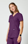 Cherokee Womens' WW Revolution Mock Wrap Top