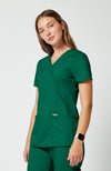 Cherokee Womens' WW Revolution Mock Wrap Top