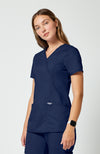 Cherokee Womens' WW Revolution Mock Wrap Top