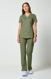 Cherokee Womens' WW Revolution Mock Wrap Top