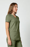 Cherokee Womens' WW Revolution Mock Wrap Top
