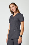 Cherokee Womens' WW Revolution Mock Wrap Top