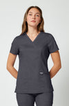 Cherokee Womens' WW Revolution Mock Wrap Top