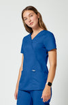 Cherokee Womens' WW Revolution Mock Wrap Top