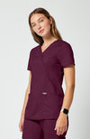 Cherokee Womens' WW Revolution Mock Wrap Top