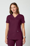 Cherokee Womens' WW Revolution Mock Wrap Top