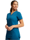 Cherokee Women's WW Revolution V-Neck Top - Caribbean Blue