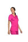 Cherokee Women's WW Revolution V-Neck Top - Electric Pink