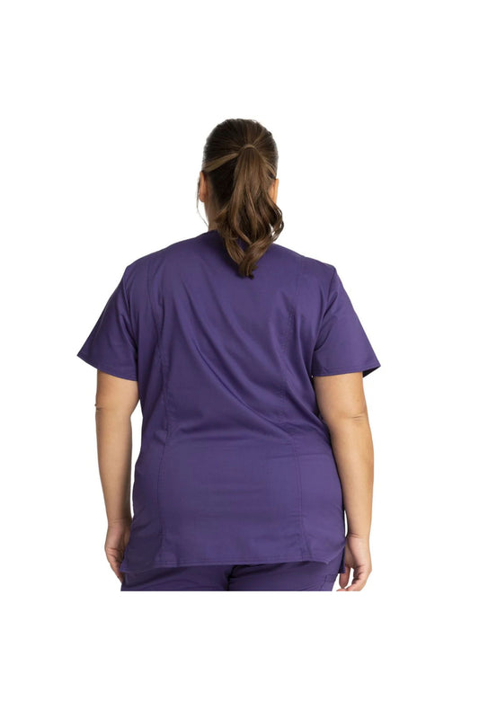 Cherokee Women's WW Revolution V-Neck Top - Grape