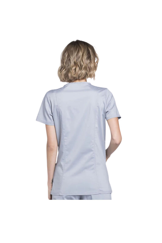 Cherokee Women's WW Revolution V-Neck Top - Grey
