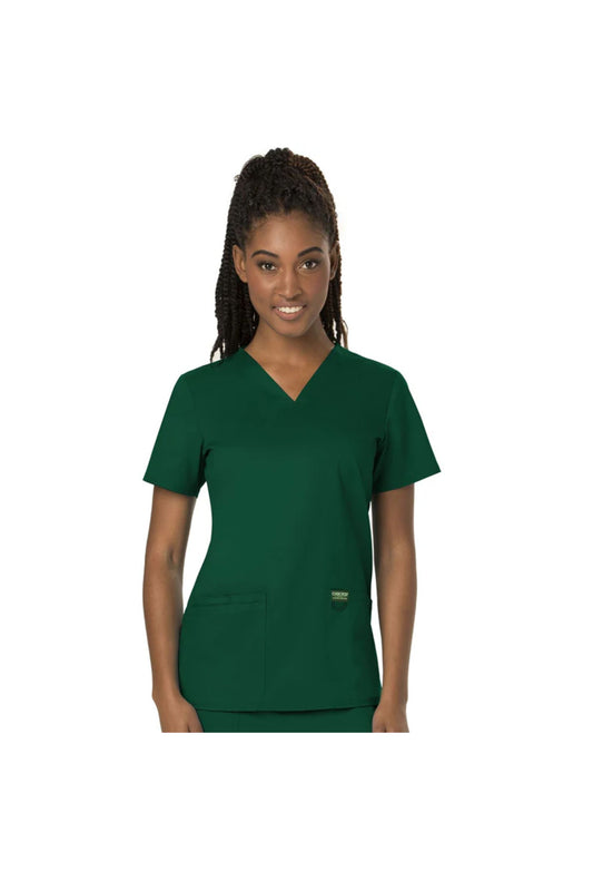 Cherokee Women's WW Revolution V-Neck Top - Hunter Green