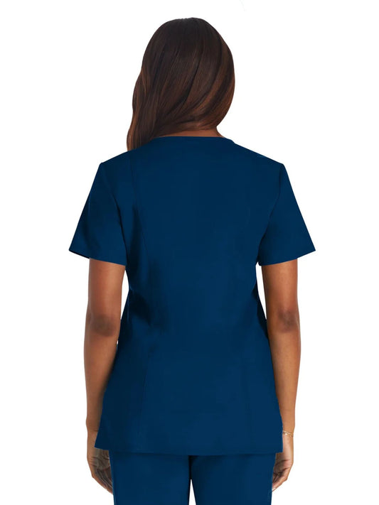 Cherokee Women's WW Revolution V-Neck Top - Navy