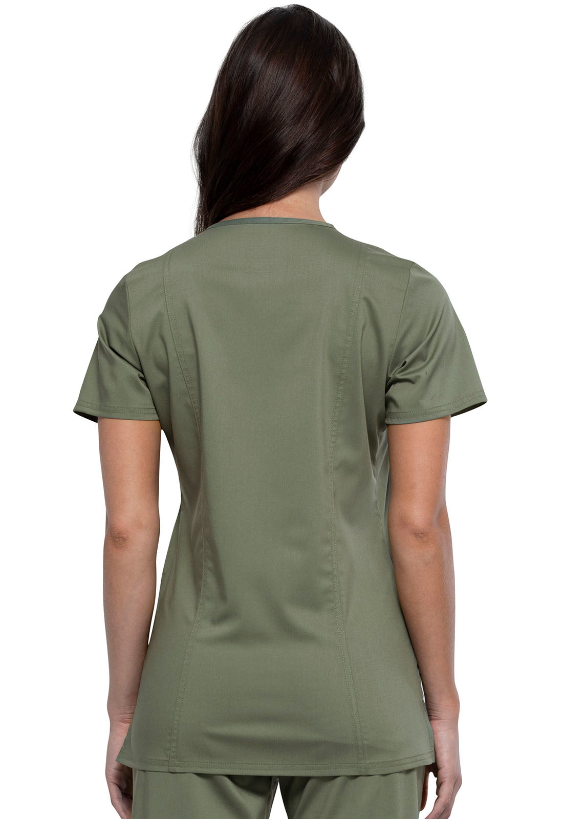 Cherokee Women's WW Revolution V-Neck Top - Olive