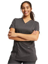 Cherokee Women's WW Revolution V-Neck Top - Pewter
