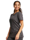 Cherokee Women's WW Revolution V-Neck Top - Pewter
