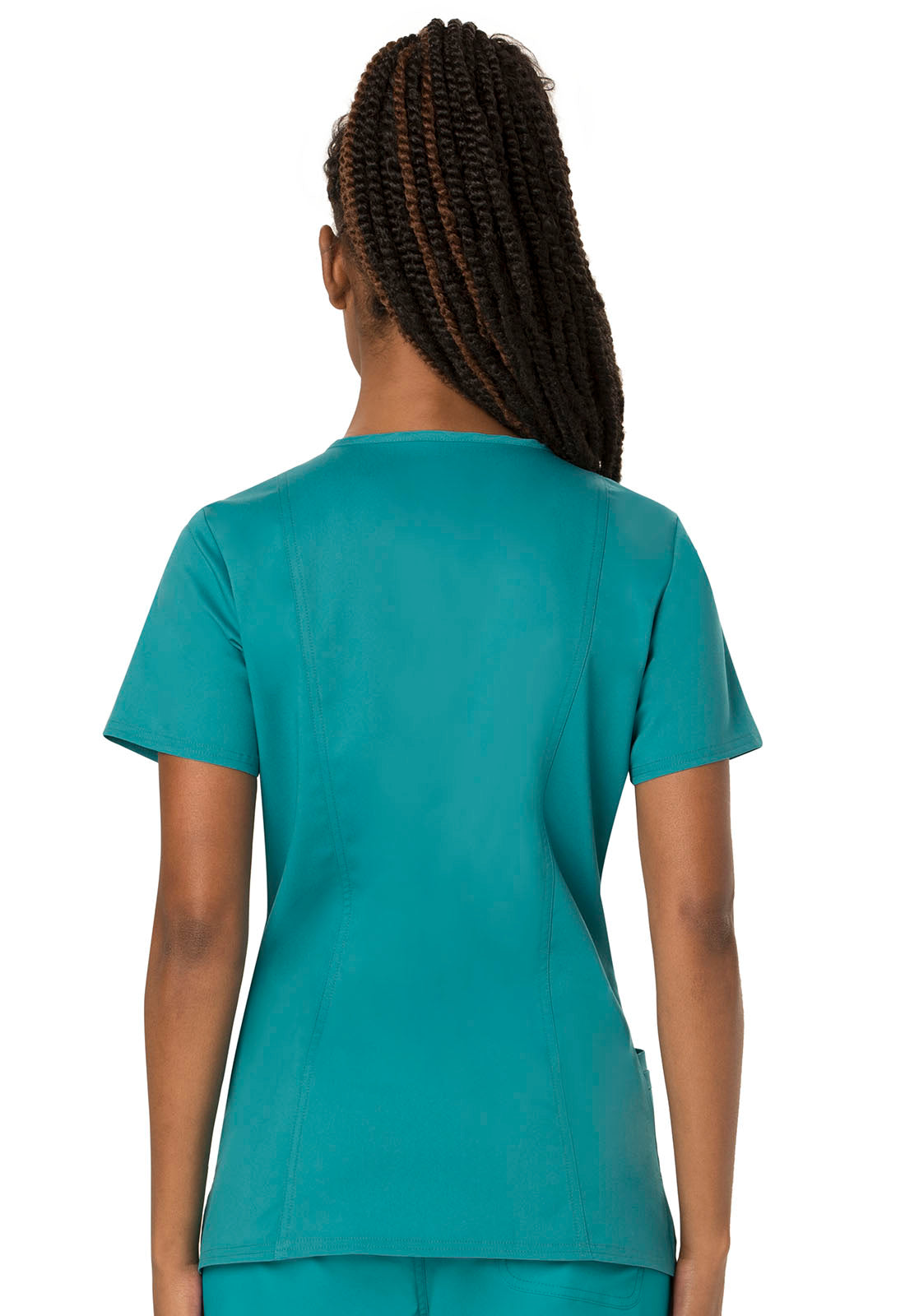 Cherokee Women's WW Revolution V-Neck Top - Teal Blue