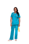 Cherokee Women's WW Revolution V-Neck Top - Turquoise