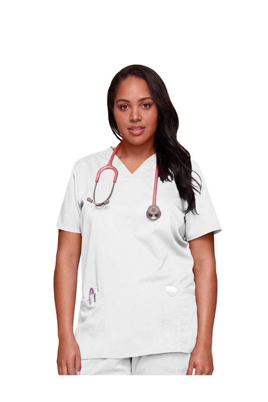 Cherokee Women's WW Revolution V-Neck Top - White