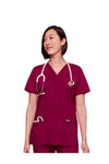 Cherokee Women's WW Revolution V-Neck Top - Wine