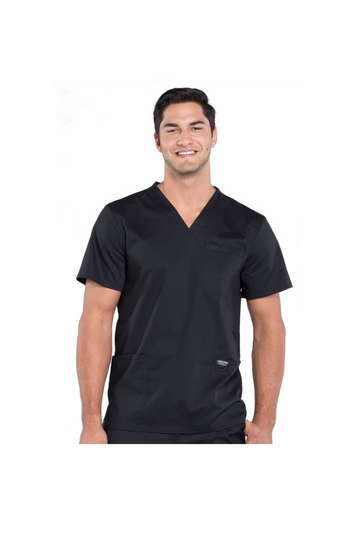 Cherokee Men's WW Revolution V-Neck Top - Black