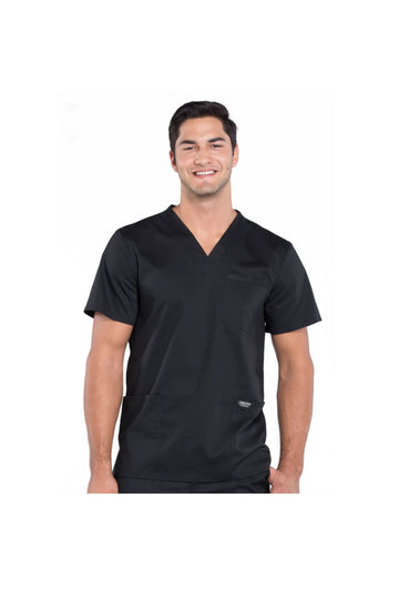 Cherokee Men's WW Revolution V-Neck Top - Black